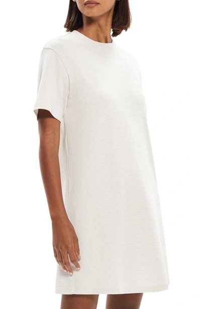 Shop Theory Stripe Perfect T Supima® Cotton T-shirt Dress In Sand Multi
