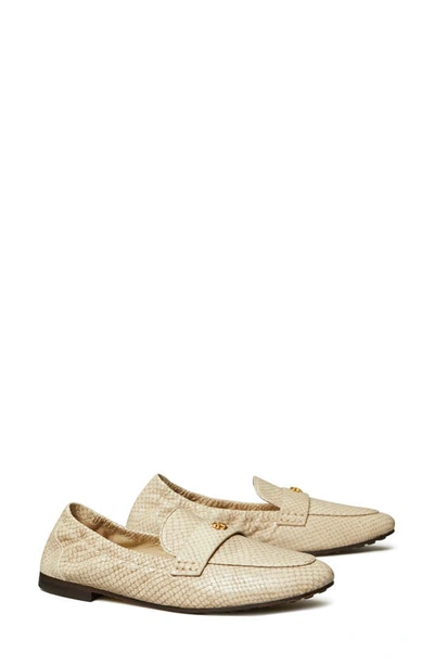 Shop Tory Burch Ballet Loafer In Taupe Snake