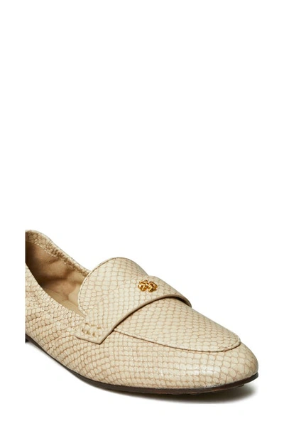 Shop Tory Burch Ballet Loafer In Taupe Snake