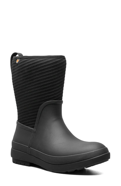 Shop Bogs Crandal Ii Mid Zip Rain Boot In Black