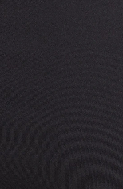Open Edit Ruched Square Neck Top In Black
