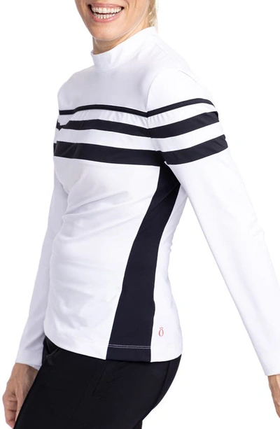 Shop Kinona Winter Rules Long Sleeve Performance Golf Top In White