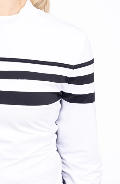 Shop Kinona Winter Rules Long Sleeve Performance Golf Top In White