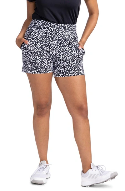 Shop Kinona Carry My Cargo Floral Print Golf Shorts In Fall Bloom