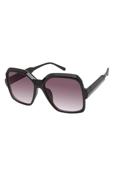 Vince Camuto Glam Square Sunglasses In Black