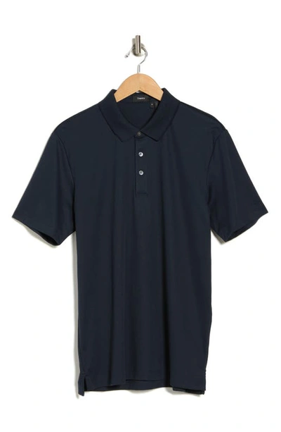 Shop Theory Button Front Polo In Eclipse
