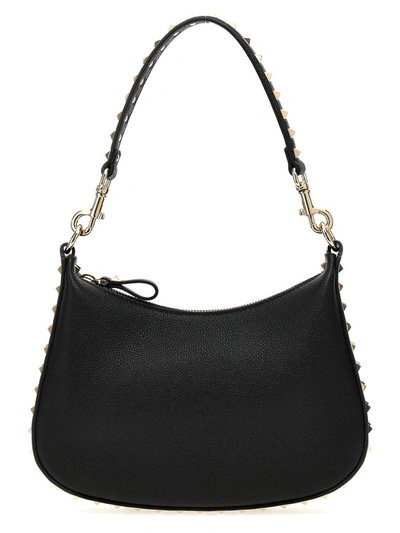 Shop Valentino Garavani  Garavani 'hobo' Small Shoulder Bag In Black