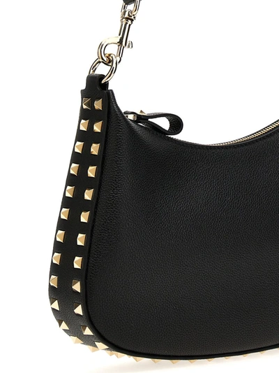 Shop Valentino Garavani  Garavani 'hobo' Small Shoulder Bag In Black