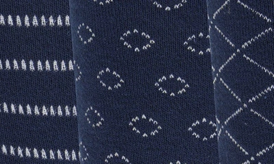 Shop Original Penguin Mulaney Grid Essential Crew Socks In Navy