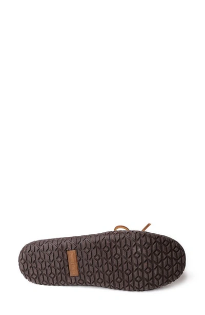 Minnetonka Deerskin Tread Slipper In Carmel
