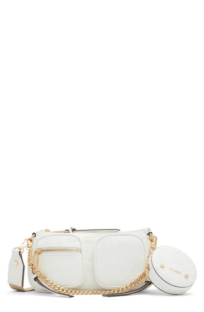 Shop Aldo Iconistrope Handbag In White