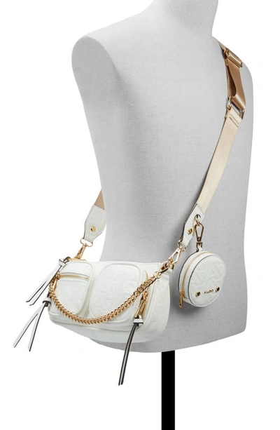 Shop Aldo Iconistrope Handbag In White