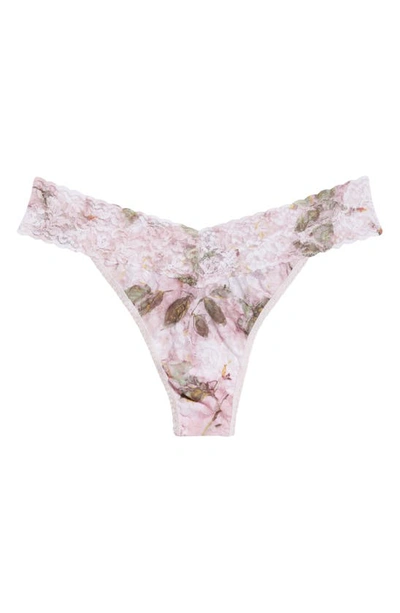 Shop Hanky Panky Print Original Rise Thong In Antique Lily