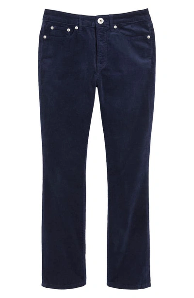 Shop Vineyard Vines Cotton Blend Stretch Corduroy Kick Flare Pants In Nautical Navy