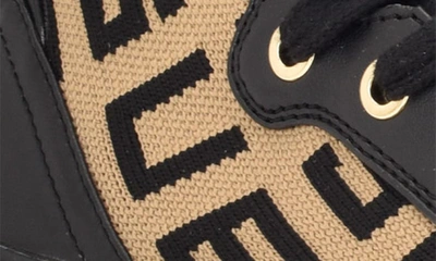 Guess Gw Manney Womens Manmade Fabric High Top Casual And Fashion Sneakers In Medium Brown