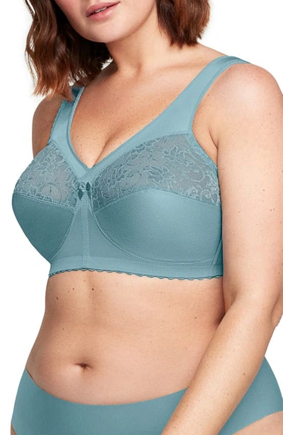 Glamorise Women's Full Figure Plus Size Magiclift Original Wirefree Support Bra 1000 In Glacier