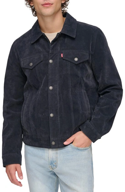 Levi's faux shop suede trucker jacket
