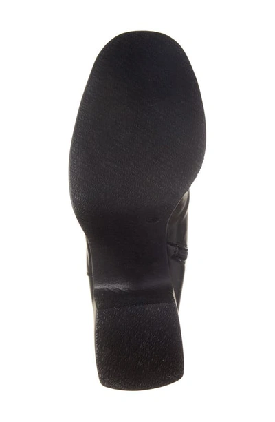 Wonders Platform Boot In Black Leather