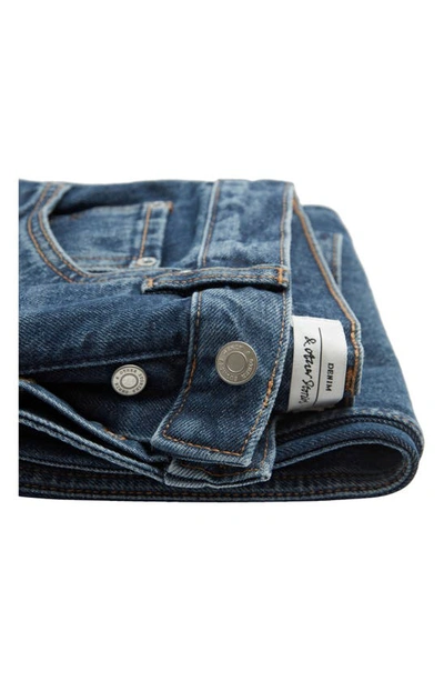 Shop & Other Stories Raw Hem Straight Leg Organic & Recycled Cotton Jeans In River Blue