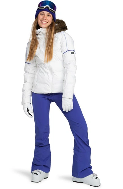 Roxy Snowblizzard Jacket In Wbb0- Bright White In Bright White