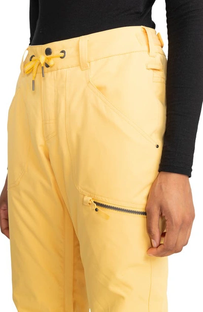 Shop Roxy Nadia Insulated Waterproof Snow Pants In Sunset Gold