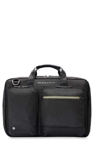 Shop Briggs & Riley Hta Medium Expandable Briefcase In Black