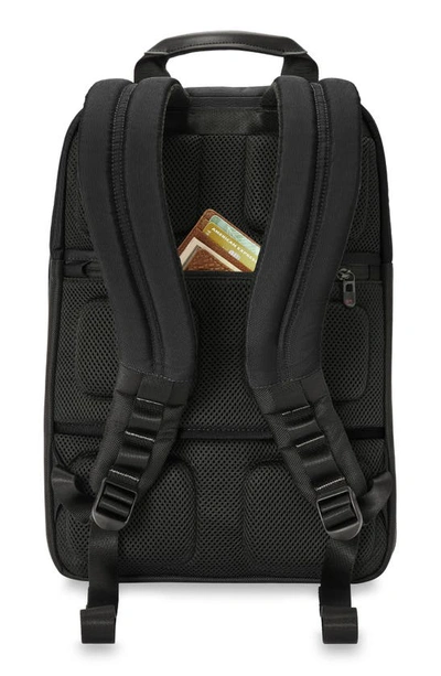 Briggs & Riley Hta Slim Expandable Backpack In Black