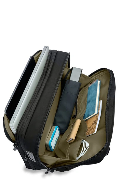 Briggs & Riley Hta Medium Expandable Briefcase In Black