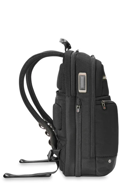Briggs & Riley Hta Slim Expandable Backpack In Black