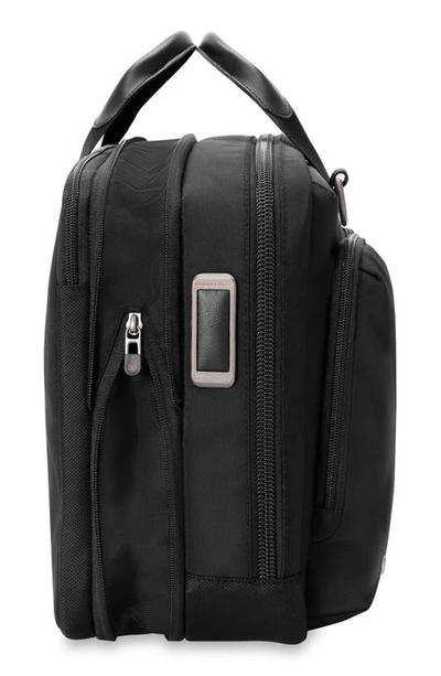 Briggs & Riley Hta Medium Expandable Briefcase In Black
