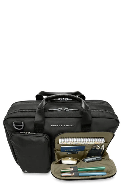 Briggs & Riley Hta Medium Expandable Briefcase In Black