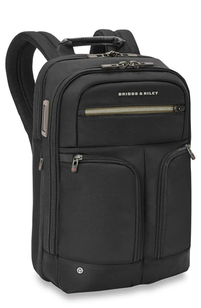 Briggs & Riley Hta Slim Expandable Backpack In Black