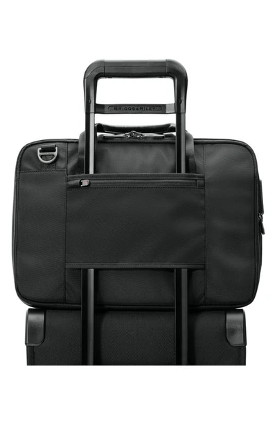 Shop Briggs & Riley Hta Medium Expandable Briefcase In Black