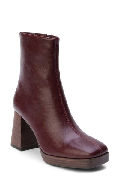 Shop Coconuts By Matisse Duke Platform Bootie In Bordeaux