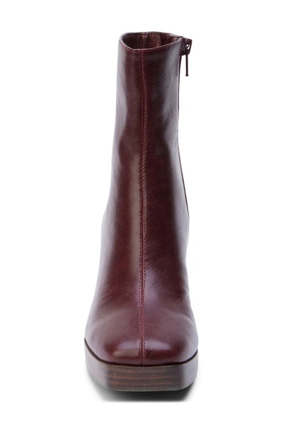 Shop Coconuts By Matisse Duke Platform Bootie In Bordeaux