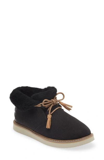 Shop Sanuk Cozy Vibe Slipper In Black