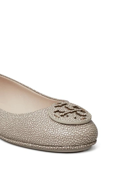 Shop Tory Burch Minnie Travel Ballet Flat In Razza Stone