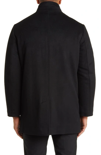 Cardinal Of Canada Men's Mont Royal Wool & Cashmere Car Coat In Black