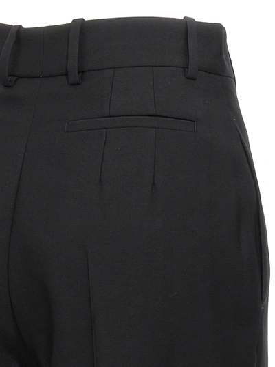 Shop Alexander Mcqueen Wool Tailored Pants Black