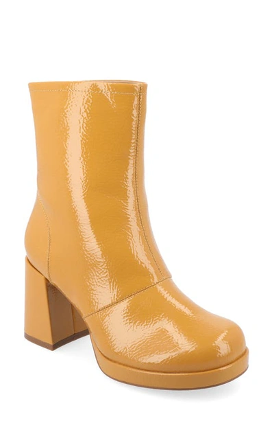Journee Collection Aylani Bootie In Mustard