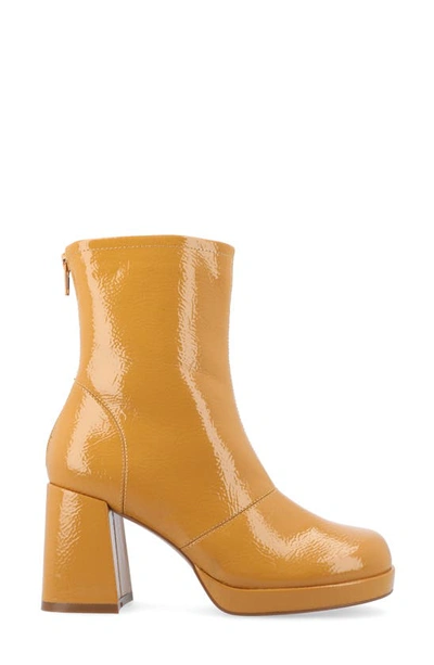 Journee Collection Aylani Bootie In Mustard