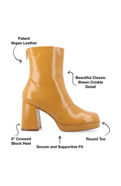 Journee Collection Aylani Bootie In Mustard