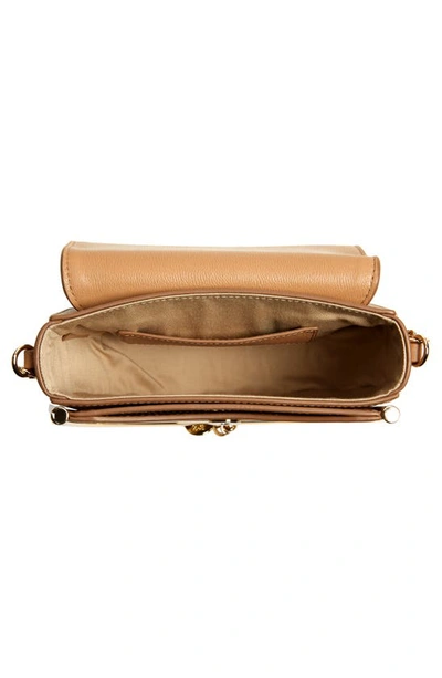 Shop See By Chloé Mara Leather Saddle Bag In Coconut Brown