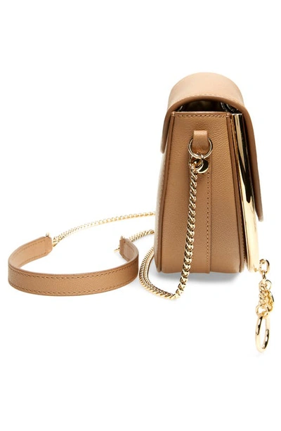 Shop See By Chloé Mara Leather Saddle Bag In Coconut Brown