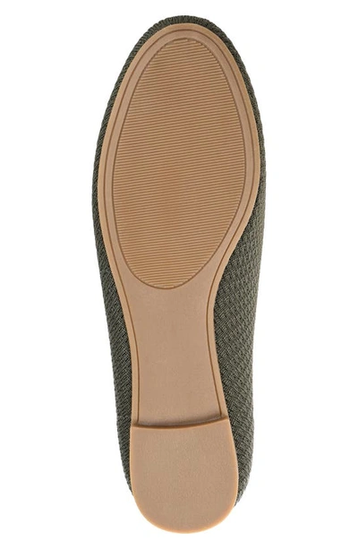 Journee Collection Womens Maryann Knit Round Toe Ballet Dress Flats In Green