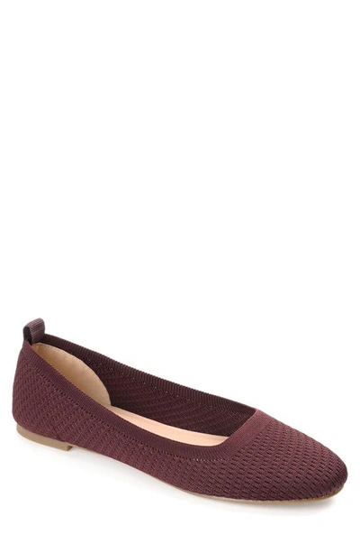 Shop Journee Collection Maryann Knit Flat In Mauve