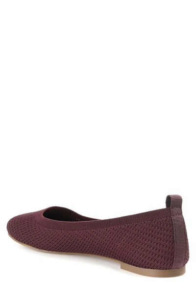 Shop Journee Collection Maryann Knit Flat In Mauve