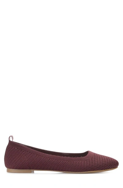 Shop Journee Collection Maryann Knit Flat In Mauve