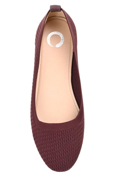 Shop Journee Collection Maryann Knit Flat In Mauve