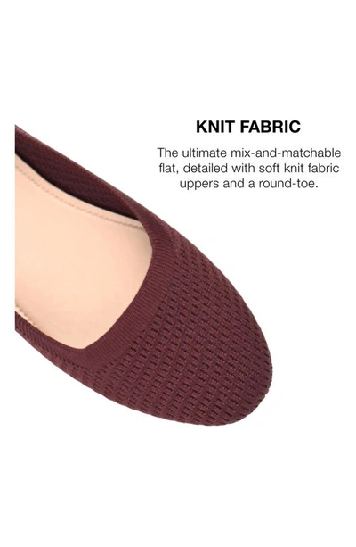 Shop Journee Collection Maryann Knit Flat In Mauve